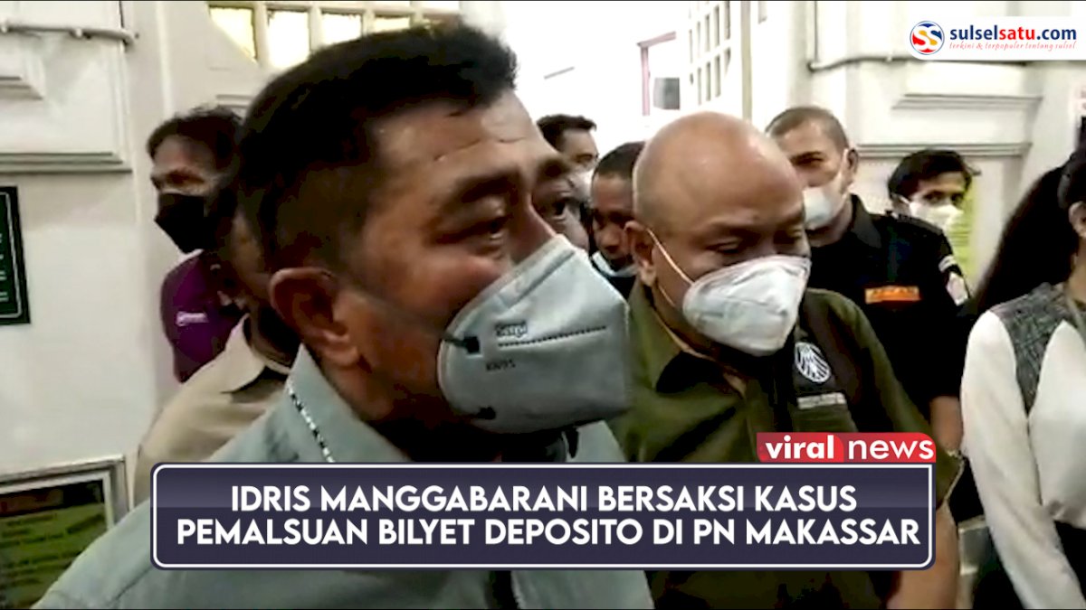 VIDEO: Idris Manggabarani Bersaksi Kasus Pemalsuan Bilyet Deposito di PN Makassar
