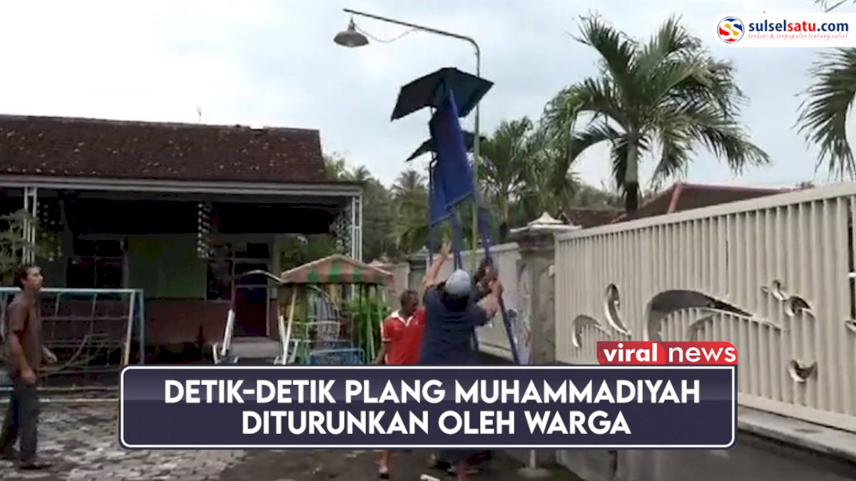 VIDEO: Detik-detik Plang Muhammadiyah di Desa Tampo Diturunkan Oleh Warga