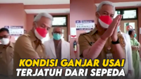 VIDEO: Kondisi Terkini Gubernur Ganjar Pranowo Usai Terjatuh dari Sepeda