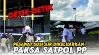 VIDEO: Detik-detik Pesawat Susi Air Dikeluarkan Paksa oleh Satpol PP