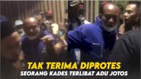 VIDEO: Tak Terima Diprotes, Seorang Kades Terlibat Adu Jotos Saat Pembagian BPNT