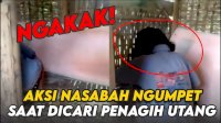 VIDEO: Aksi Nasabah Ngumpet di Pos Ronda saat Dicari Penagih Utang