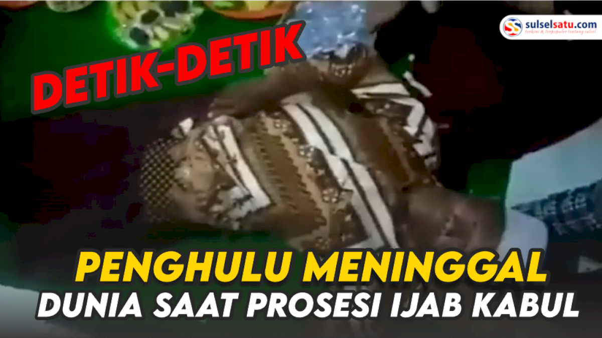 VIDEO: Seorang Penghulu Meninggal Dunia Saat Prosesi Ijab Kabul