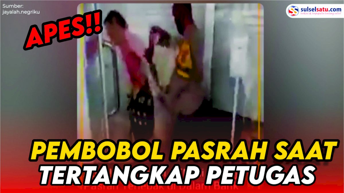 VIDEO: Kelelahan Saat Bongkar ATM, Pembobol Pasrah saat Tertangkap Petugas