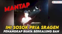 VIDEO: Ini Sosok Warga Sragen Penangkap Buaya Berkalung Ban