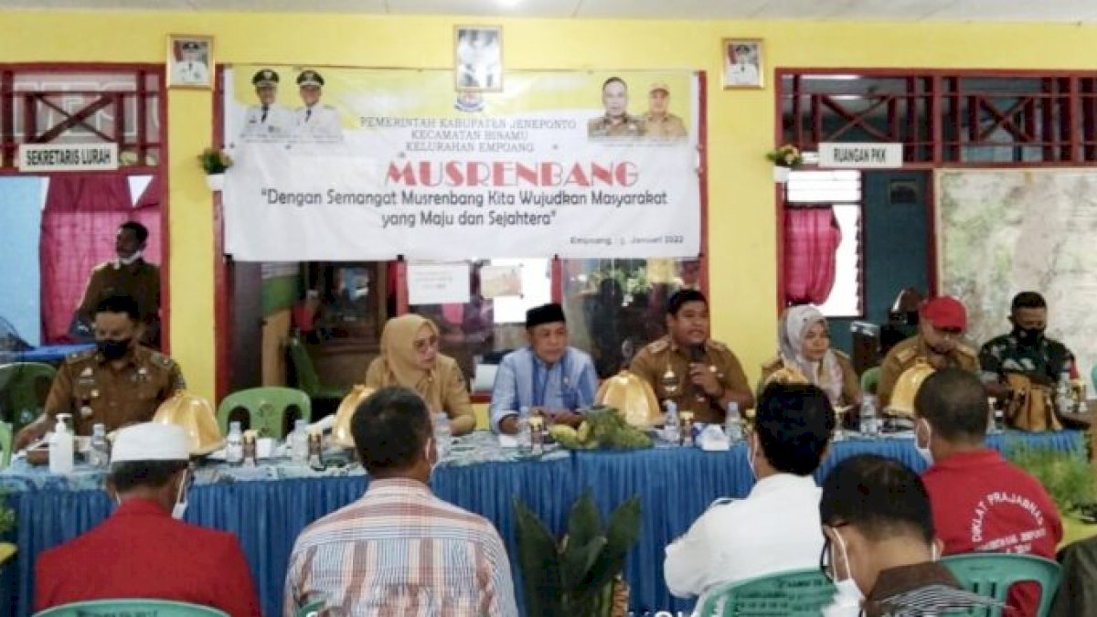 Hadiri Musrenbang di Kelurahan Empoang, Ini Kata Anggota DPRD Jeneponto