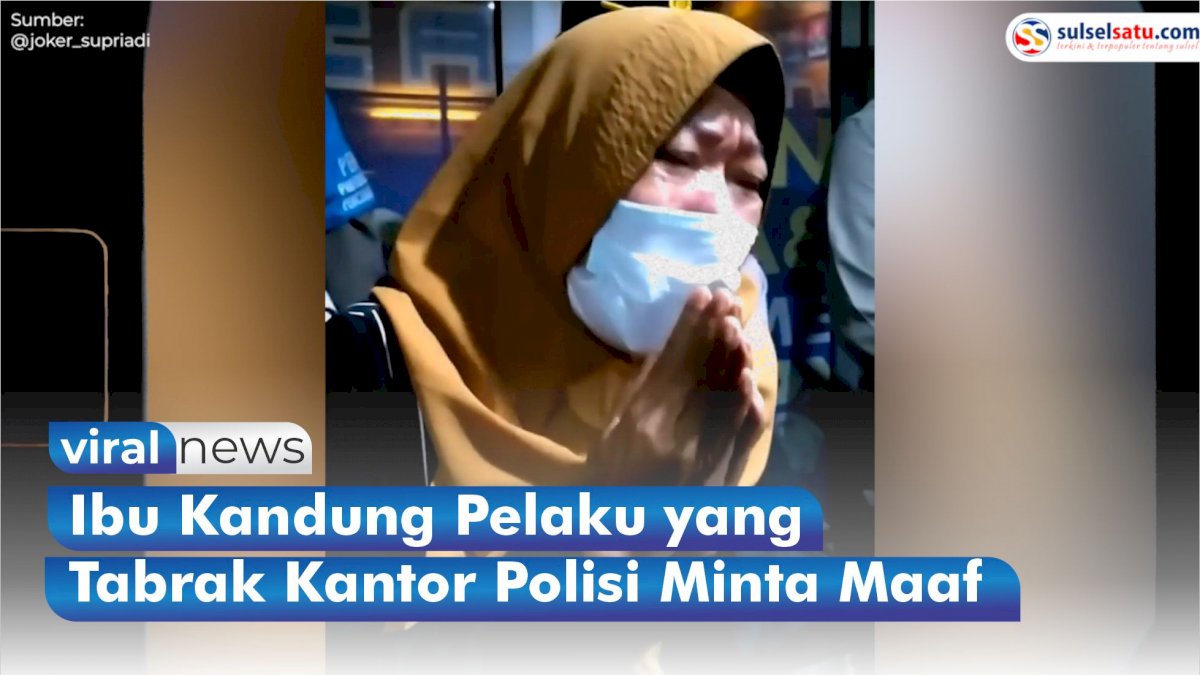 VIDEO: Ibu Kandung Pelaku yang Tabrak Kantor SPKT Polres Pematangsiantar Minta Maaf