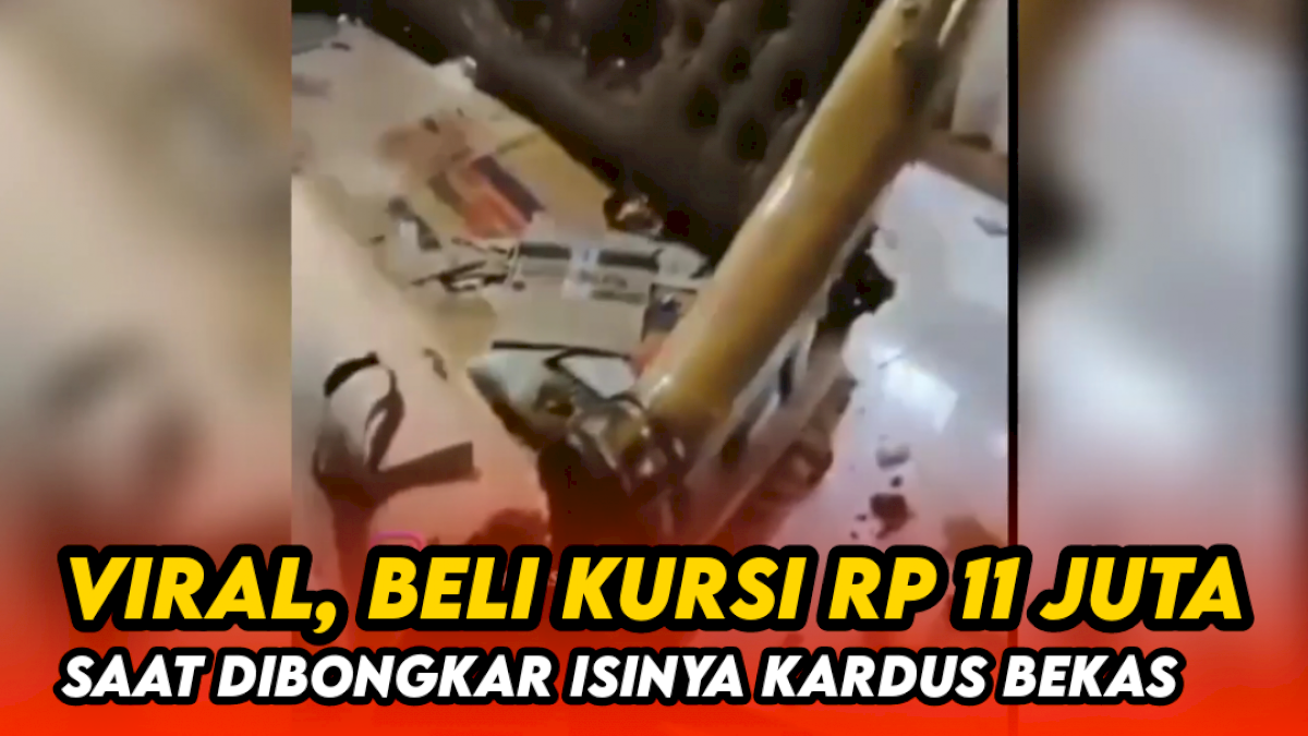 VIDEO: Viral, Beli Kursi Rp 11 Juta, saat Dibongkar Isinya Kardus Bekas
