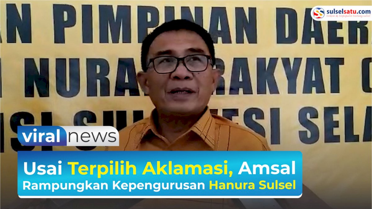 VIDEO: Usai Terpilih Aklamasi, Amsal Rampungkan Kepengurusan Hanura Sulsel