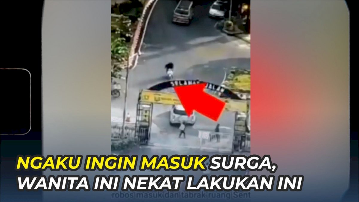 VIDEO: Ngaku Ingin Masuk Surga, Wanita Berjilbab Besar Nekat Lakukan Ini