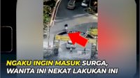 VIDEO: Ngaku Ingin Masuk Surga, Wanita Berjilbab Besar Nekat Lakukan Ini
