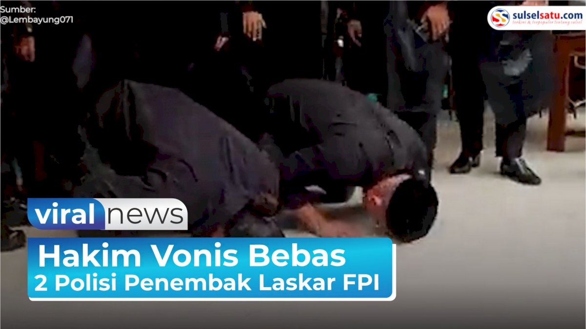 VIDEO: Hakim Vonis Bebas 2 Polisi Penembak Laskar FPI di KM 50 Tol