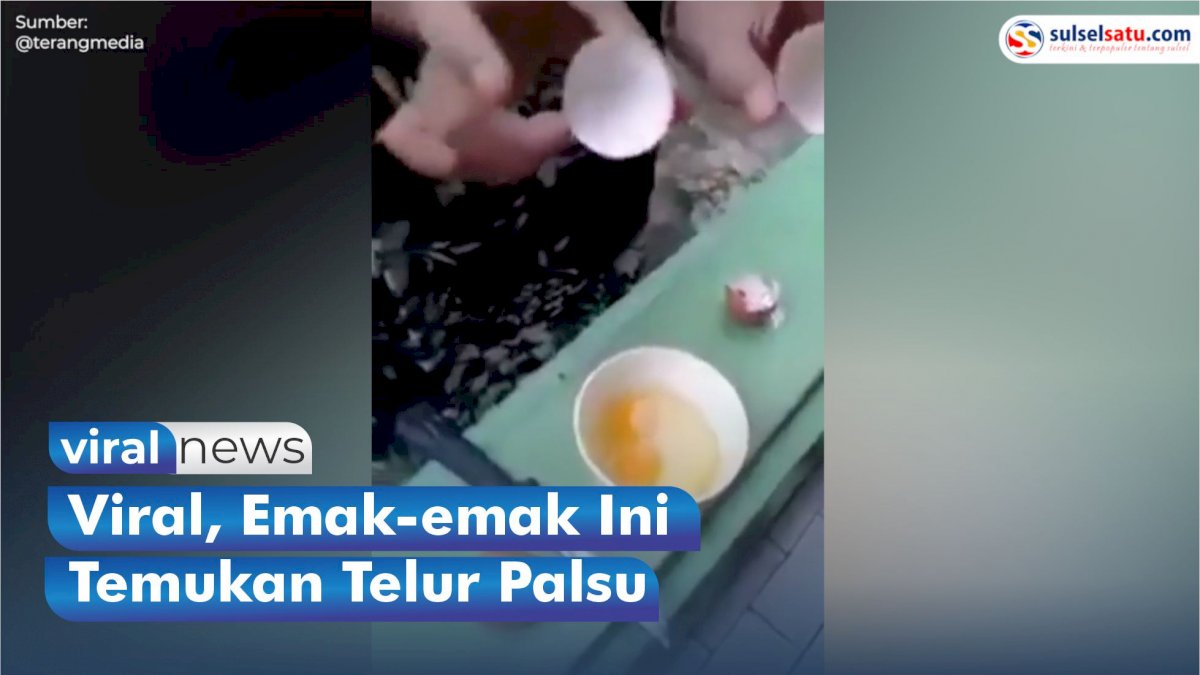 VIDEO: Viral, Emak-emak Ini Temukan Telur Palsu?