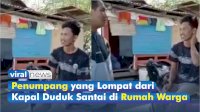 VIDEO: Tim Sar Sibuk Mencari, Penumpang yang Lompat dari KMP Mishima Duduk Santai di Rumah Warga