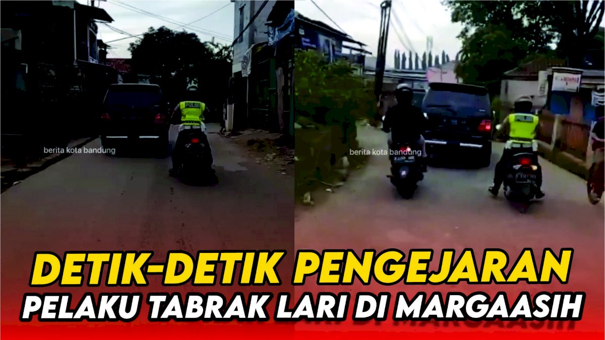 VIDEO: Detik-detik Pengejaran Pelaku Tabrak Lari di Margaasih