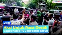 VIDEO: Aksi Unjuk Rasa Desak Copot Kadis PU Jeneponto Ricuh