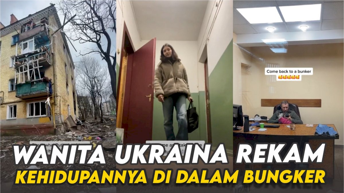 VIDEO: Wanita Ukraina Rekam Kehidupannya di Dalam Bungker