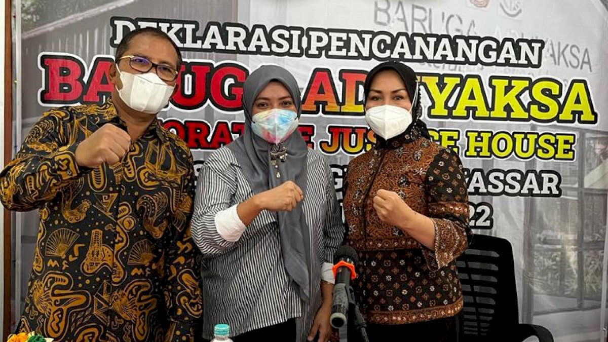 Kadis PU Makassar Dampingi Wali Kota Danny Resmikan Baruga “Restorative Of Justice”
