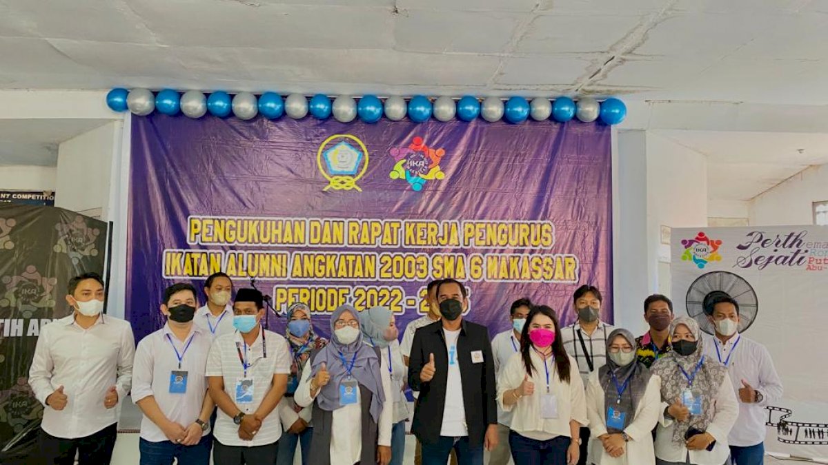 Rudianto Lallo Kembali Kukuhkan IKA SMA 6 Makassar, Kali Ini Angkatan 2003