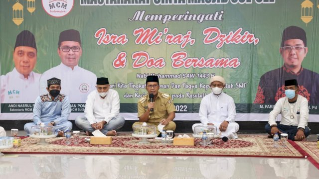 Wali Kota Makassar, Moh Ramdhan Pomanto menghadiri Peringatan Isra Mi'raj Nabi Muhammad (Ist) 
