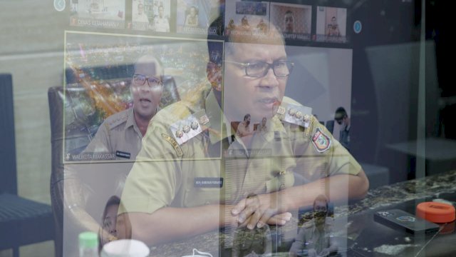 Wali Kota Makassar, Moh Ramdhan Pomanto memimpin Rakor (Ist) 