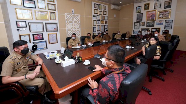Kunjungan PT Telkom Regional 7 Sulampua bertemu dengan Bupati Gowa, Adnan Purichta Ichsan (dok. Pemkab Gowa)