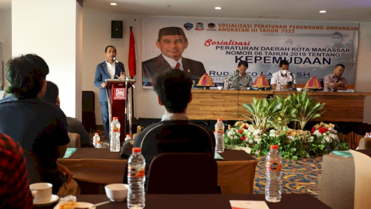 Ketua DPRD Makassar Rudianto Lallo Dorong Pemuda Tingkatkan Kreativitas