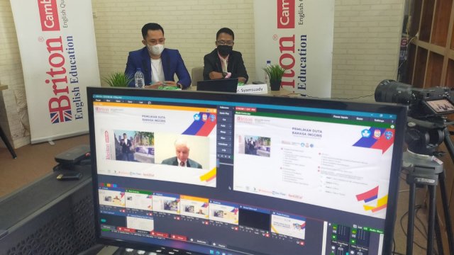 Briton School bersama dengan Pemerintah Kota Makassar menggelar pemilihan Duta Bahasa Inggris se-Tingkat Kota Makassar (ist)