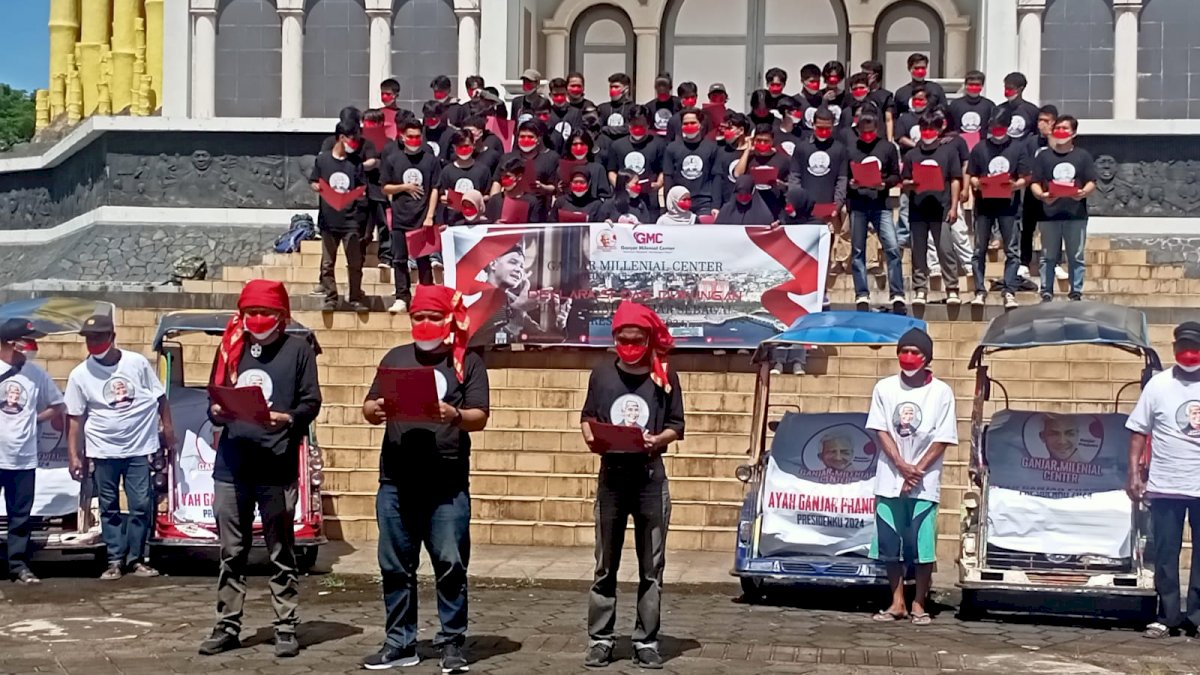 Sosoknya Santun, Anak Muda di Sulsel Deklarasi Ganjar Pranowo Capres 2024