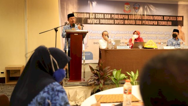 Sekda Kota Makassar membuka kegiatan Forum Inovasi Daerah, Percepatan Implementasi Tata Pemerintahan yang Sombere dan Smart, di Hotel Santika Makassar (Ist) 