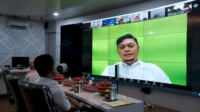 Bupati Gowa, Adnan Purichta Ichsan dalam Hight Level Meeting TPID Kabupaten Gowa (dok. Pemkab Gowa)