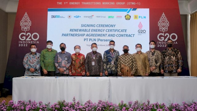Penandatanganan kerja sama strategis untuk percepat transisi energi bersih di RI (dok. PLN)