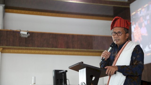 Wali Kota Makassar, Danny Pomanto saat menghadiri peresmian gereja Toraja di Jalan Makassar, (Ist) 