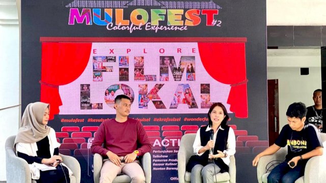 Direktur Operasional dan TI Bank Sulselbar, Irmayanti Sulthan yang hadir sebagai narasumber dalam acara Mulofest (dok. Bank Sulselbar)