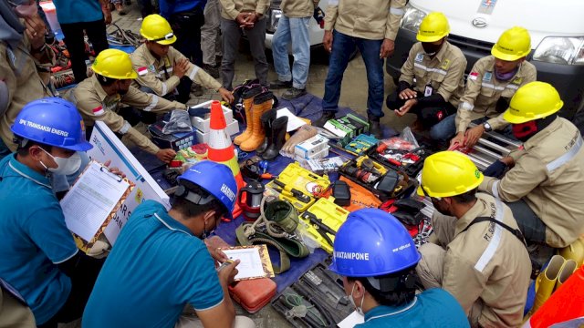 PLN UIW Sulselrabar gelar personil dan peralatan kerja Jasa Konstruksi dan Pemeliharaan (Jaskonhar) pada seluruh PLN UP3 se-Sulselrabar (dok. PLN UIW Sulselrabar)