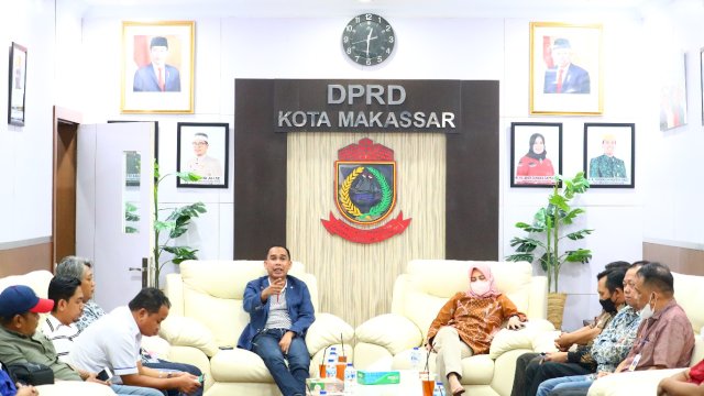 Ketua DPRD Kota Makassar, Rudianto Lallo, Bersama Wakil ketua DPRD Kota Makassar Andi Suhada Berbincang Bersama Pimpinan Media di Kota Makassar, (Ist) 