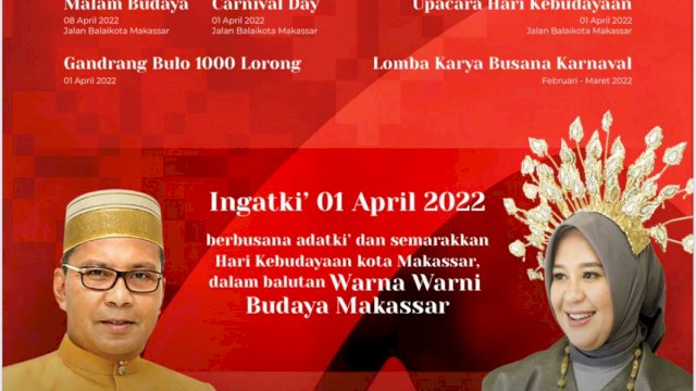 Semarak Kebudayaan Pemkot Makassar (Ist) 