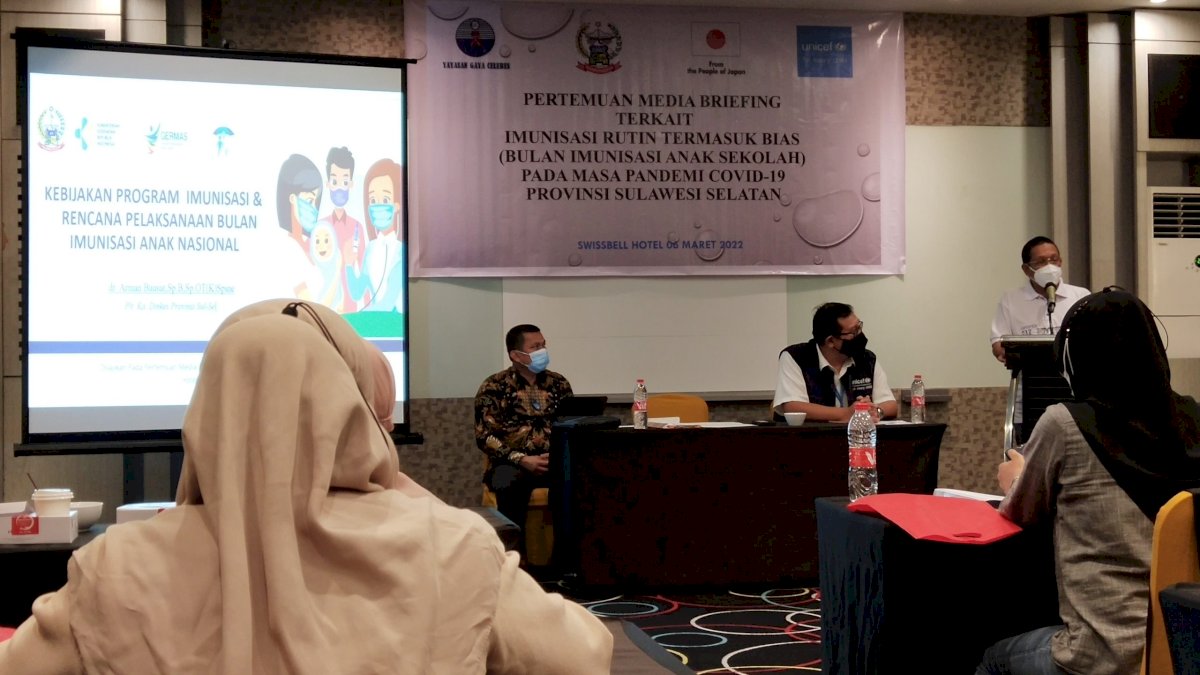 Dinkes Sulsel dan UNICEF Galakkan Vaksinasi dan Imunisasi Anak