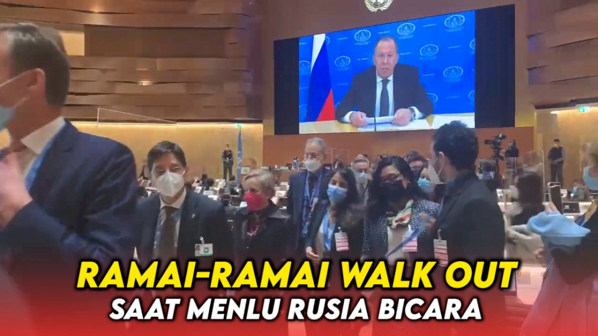 VIDEO: Momen Diplomat dari Uni Eropa dan AS Walk Out saat Menlu Rusia Bicara