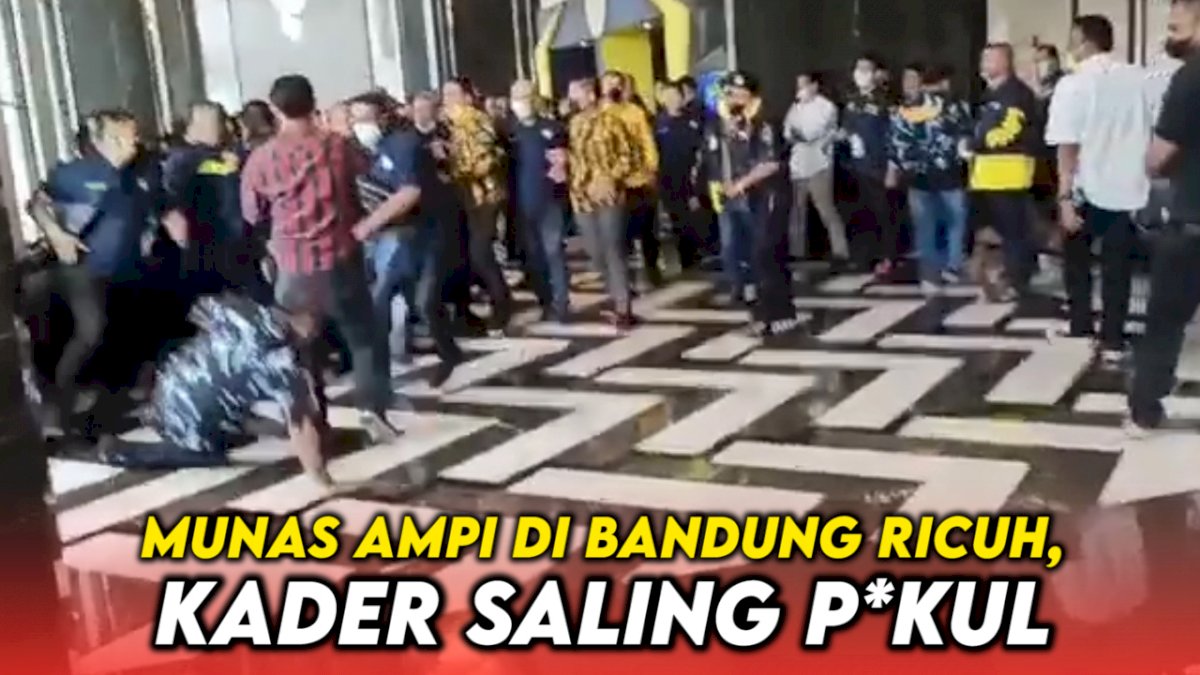 VIDEO: Munas AMPI di Bandung Ricuh, Kader Saling Pukul