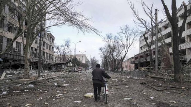 Kondisi Ukraina setelah di invasi Rusia (detikcom)