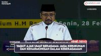VIDEO: Yaqut Ajak Umat Beragama Jaga Kerukunan dan Keharmonisan dalam Keberagaman
