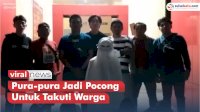 VIDEO: Polisi Amankan 6 Pemuda yang Menakut-nakuti Warga dengan Menjadi Pocong