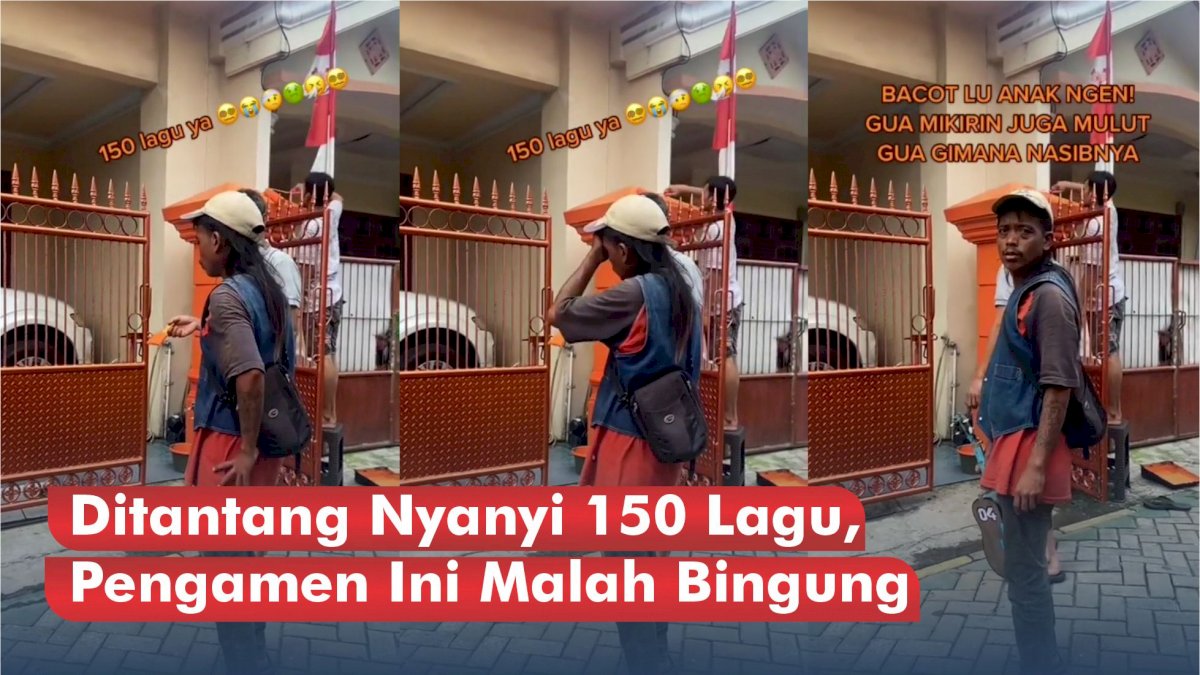 VIDEO: Ditantang Nyanyi 150 Lagu, Pengamen Ini Malah Bingung Soal Bayaran