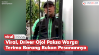 VIDEO: Viral, Driver Ojol Paksa Warga Terima Barang Bukan Pesanannya
