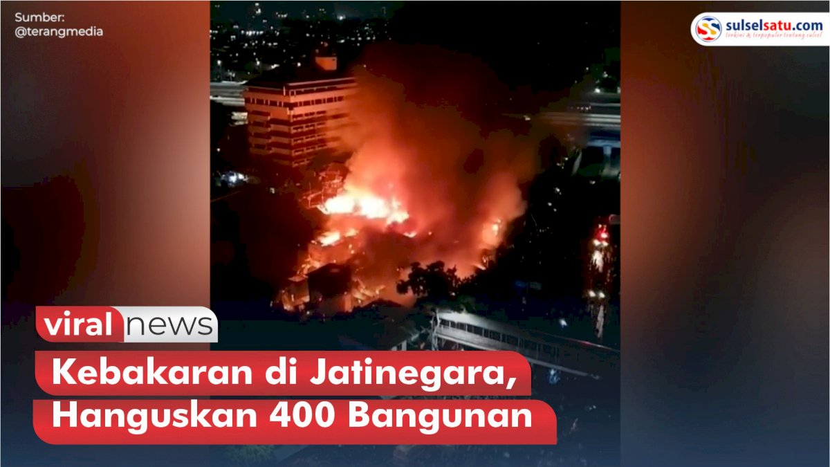 VIDEO: Kebakaran di Jatinegara, Hanguskan 400 Bangunan