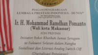 Raih Penghargaan dari KPID, Ini Kata Wali Kota Danny Pomanto