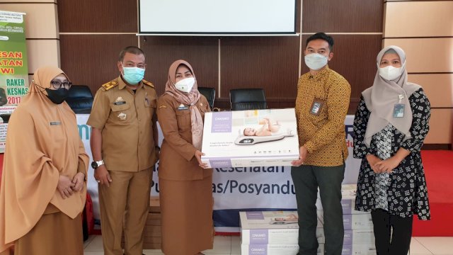 BRI Cabang Jeneponto Serahkan 8 Unit Alkes Antropometri kit ke Dinas Kesehatan (Dedi) 