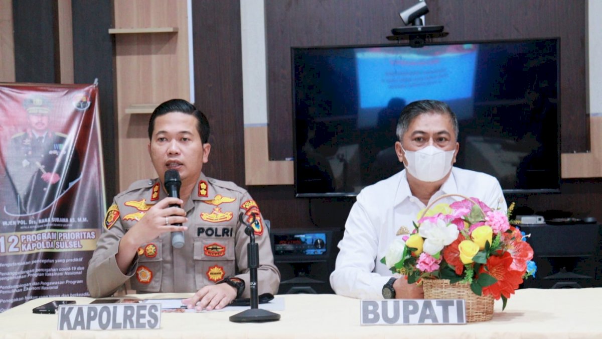 Kesiapan Keamanan Hari Raya Idul Fitri, Kapolres Barru Pimpin Rakor Bersama Sekda