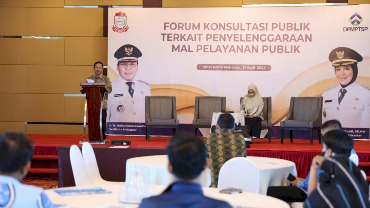 Sekda Kota Makassar Resmi Buka Forum Konsultasi Publik MPP